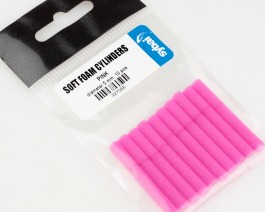 Soft Foam Cylinders, Pink, 5 mm
